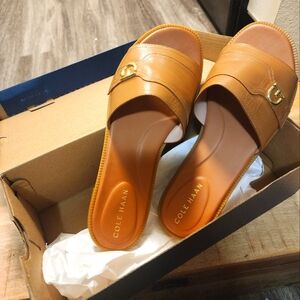 Cole Haan Charlotte Slide Size 9 Pecan